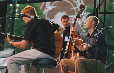 The trio on stage at the Montreal Jazz Festival June 2003 - Photo by Genevieve Benoit